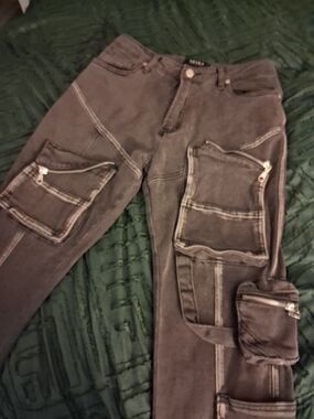 AKIRA Black Mid-Rise Denim Jeans